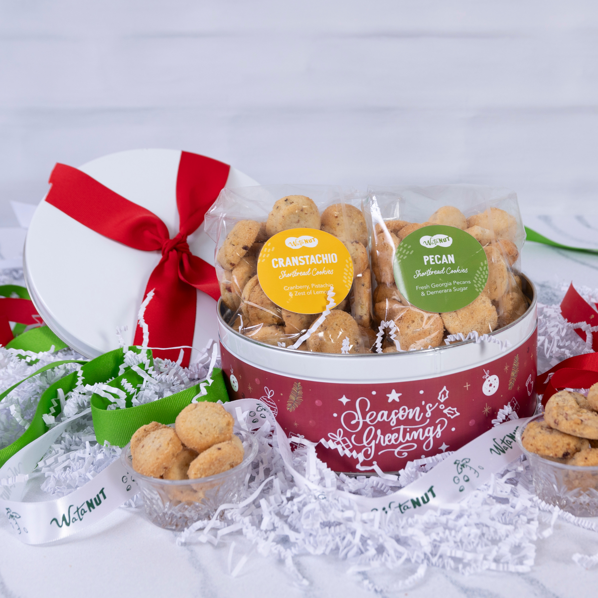 Holiday Tin with Assorted Holiday Cookies