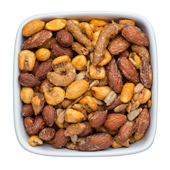 honey bbq almonds and bbq almond nut mix