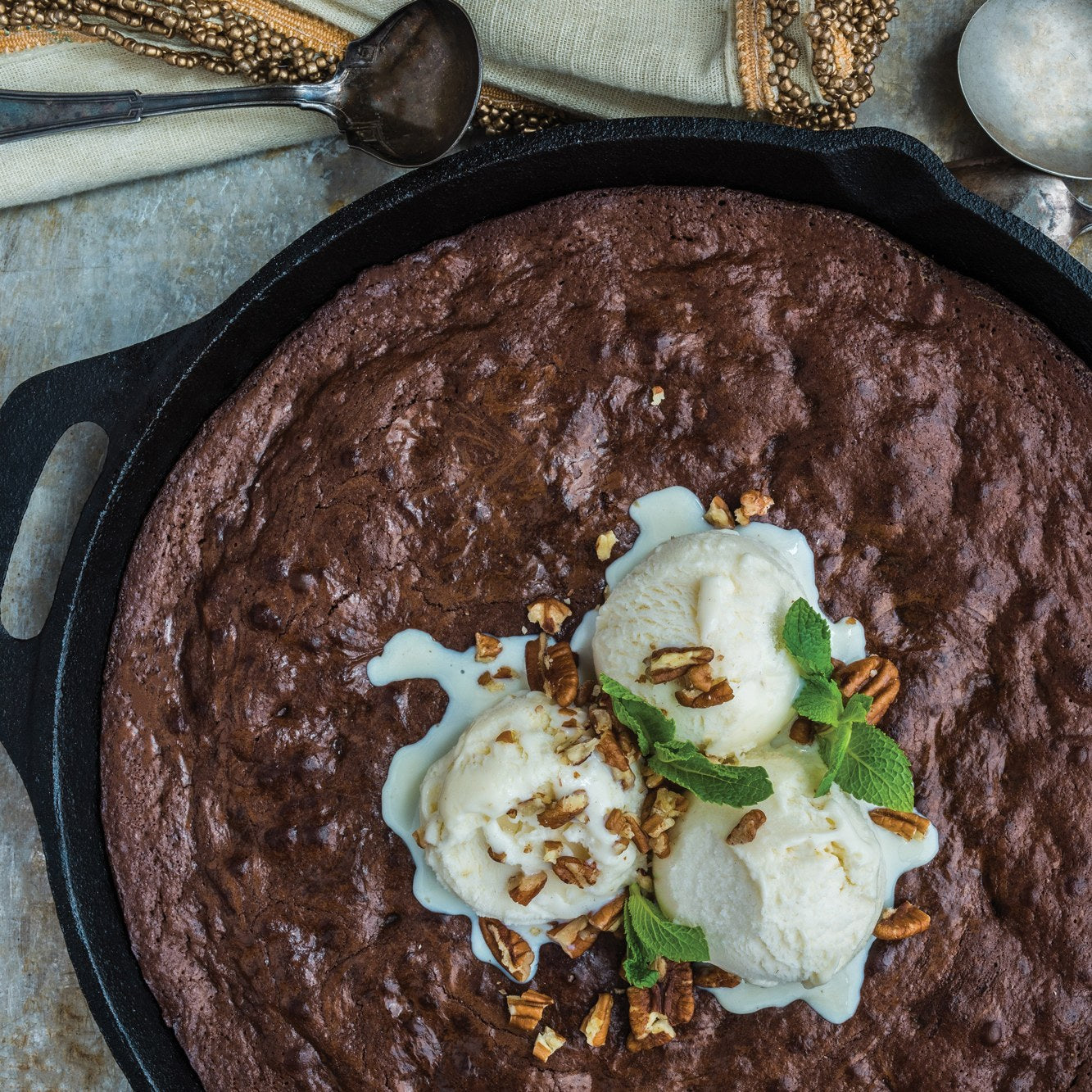 Double-Chocolate Skillet Brownie Recipe ❤️