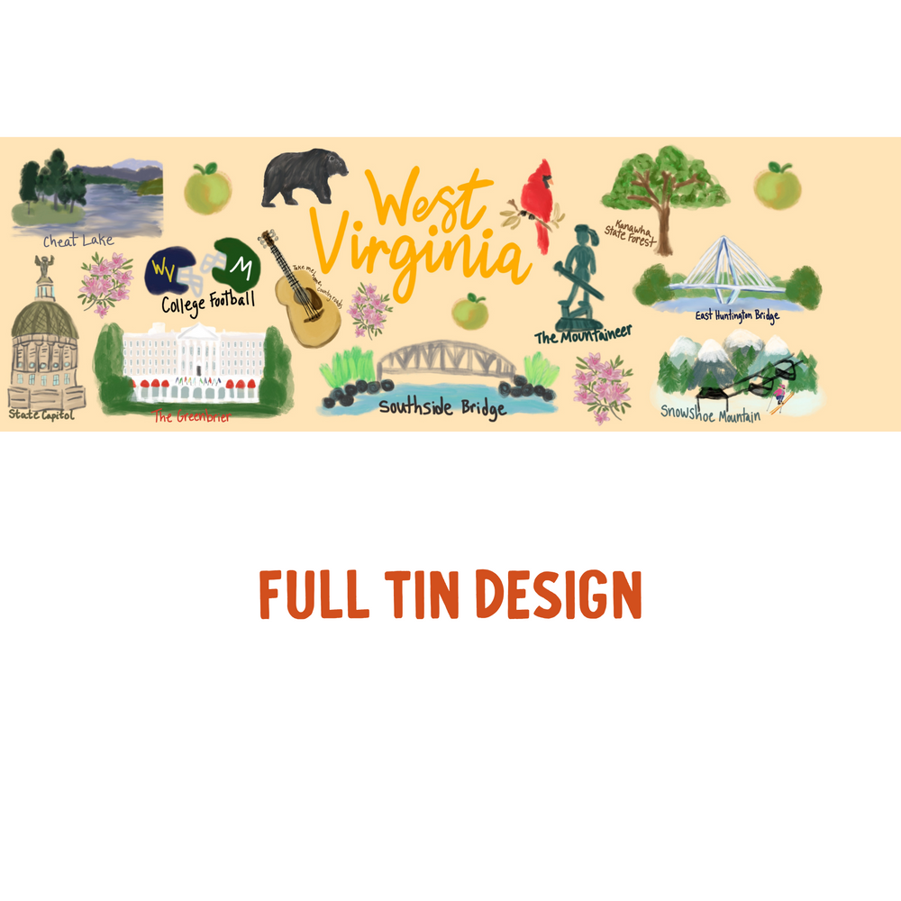 West Virginia Gift Tin