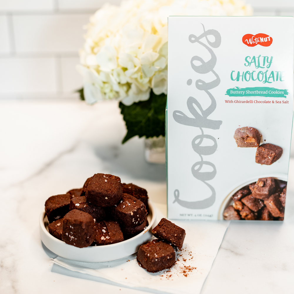 Salty Chocolate Shortbread Cookies