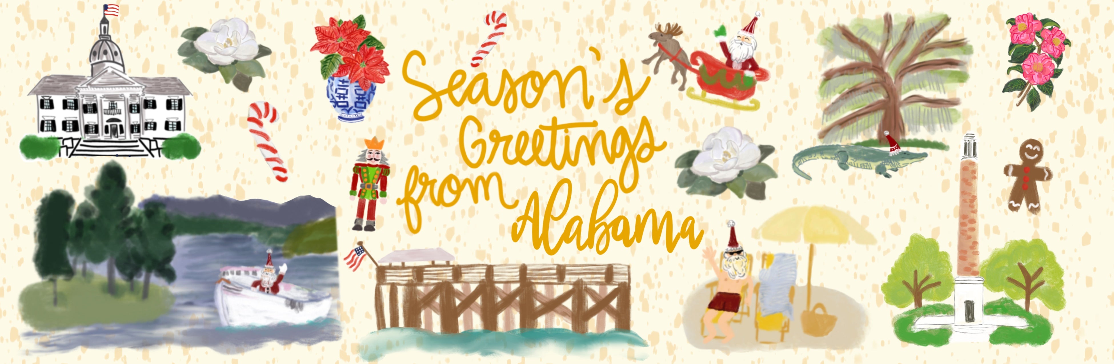 Alabama Holiday Tin