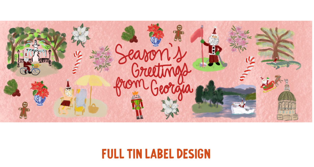 20 oz Large Holiday Tins