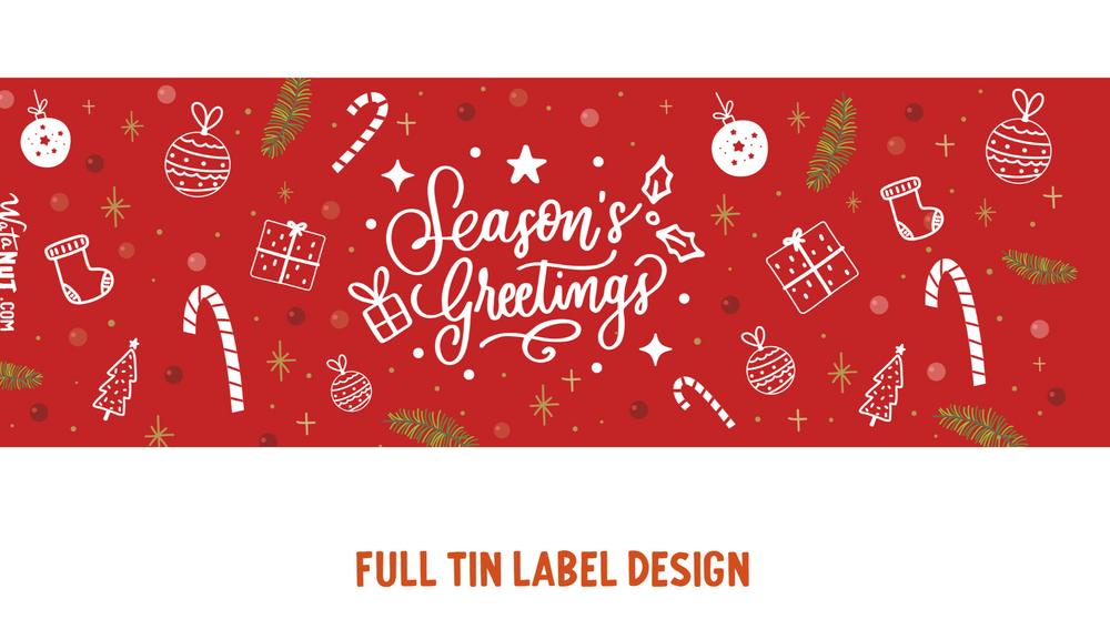 20 oz Large Holiday Tins