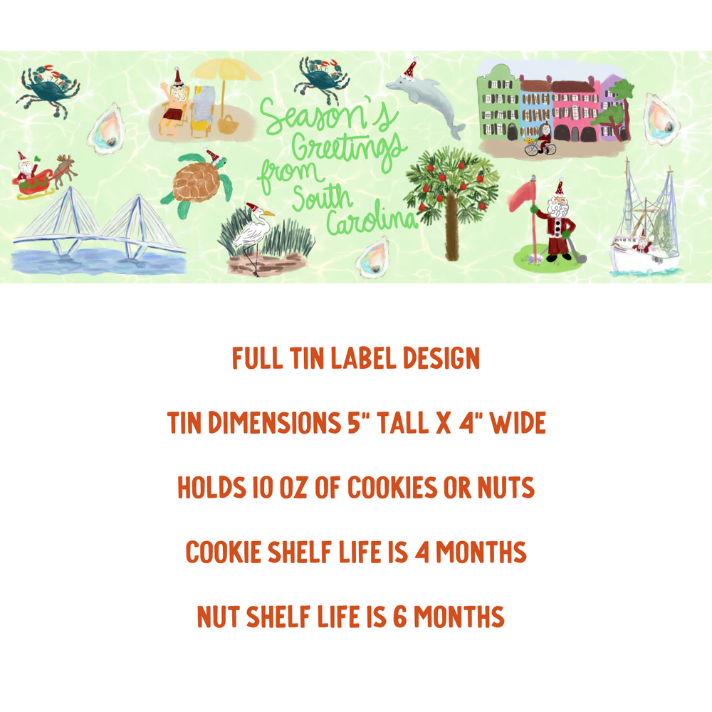 South Carolina Holiday Tin